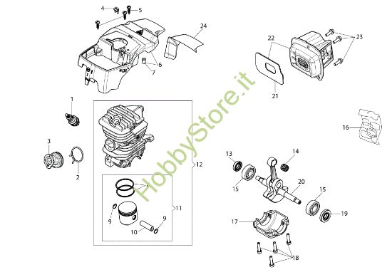 Picture of Motore MT 4510 (Euro 2) Motosega