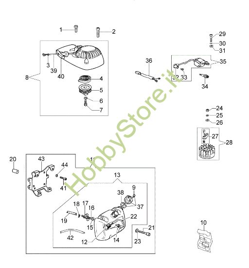 Picture of Avviamento completo TR 1551 (EURO 5) Mototrivella