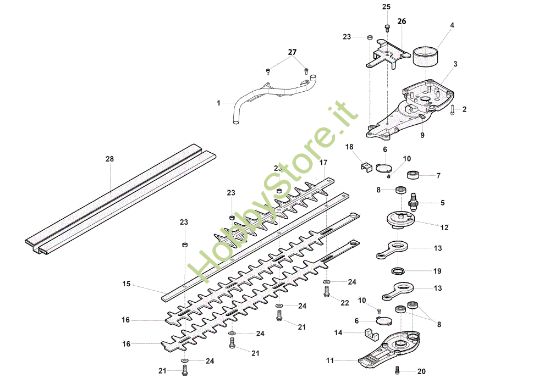 Picture of Gruppo lame TG 2470 P Tagliasiepi