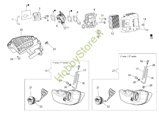 Picture of Serbatoio e filtro aria TGS 2470 P Tagliasiepi