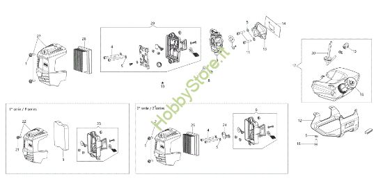 Picture of Serbatoio e filtro aria DSH 4000 S Decespugliatore