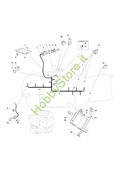 Picture of Parti elettriche EF 103/16 K Cat. 2019 Trattorino