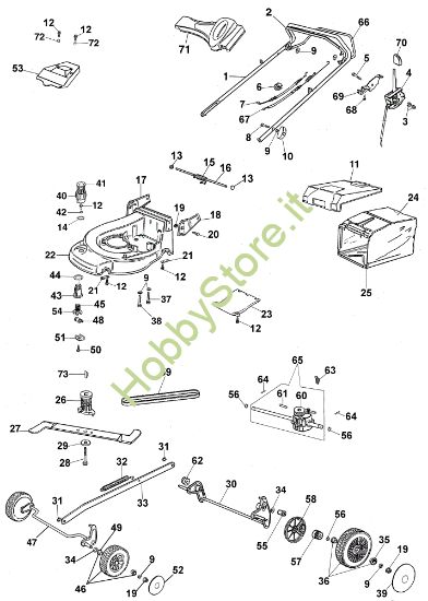 Picture of Esploso completo AR 48 TBX Rasaerba