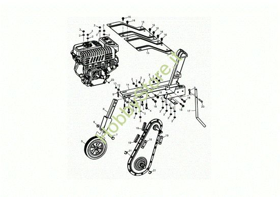 Picture of Telaio MZ 2075 RKS (K800 HT - EURO5) Motozappa