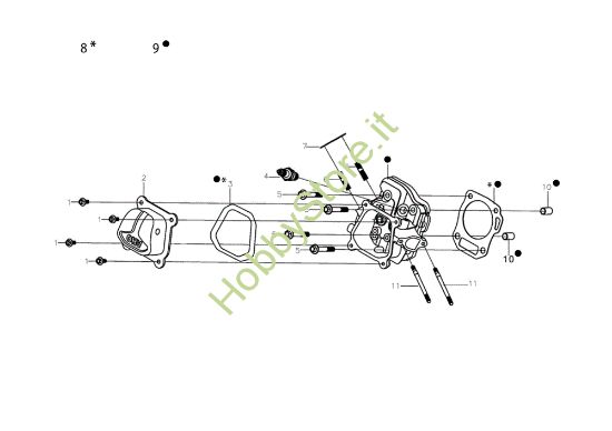 Picture of Testata MZ 2075 RKS (K800 HT - EURO5) Motozappa