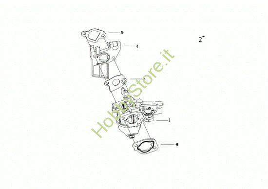 Picture of Carburatore MZ 2075 RKS (K800 HT - EURO5) Motozappa