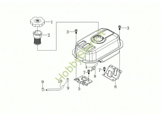 Picture of Serbatoio MZ 2075 RKS (K800 HT - EURO5) Motozappa