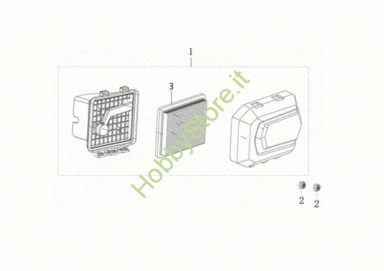 Picture of Filtro aria LR 53 TK ALL ROAD EXA 4 (K805) EURO 5 Rasaerba