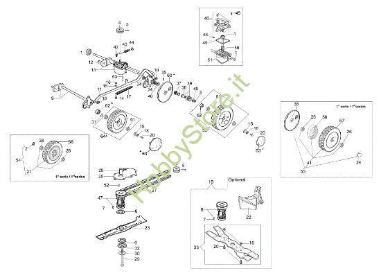 Picture of Gruppo assale (Da marzo '13) MR 55 TBD EURO 5 Rasaerba