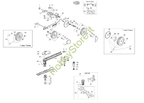 Picture of Gruppo assale (Da marzo '13) MR 55 TBI EURO 5 Rasaerba
