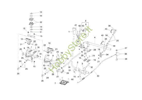 Picture of Comando freno ZEPHYR 72/12,5 K H (3in1) (K1250) EURO 5 Trattorino