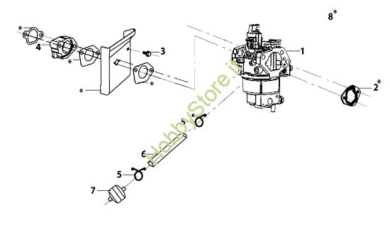 Picture of Carburatore ZEPHYR 72/12,5 K H (3in1) (K1250) EURO 5 Trattorino