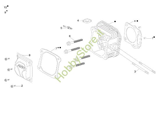 Picture of Testata EF 106/16 KH (K1600AVD - EURO5) Cat. 2019 Trattorino