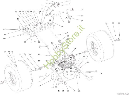 Picture of Trasmissione EF 106/24 KH (K2400AVD V-twin - EURO5) Cat. 2019 Trattorino