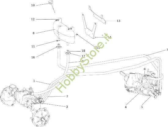 Picture of Circuito idraulico EF 106/24 KH 4X4 (K2400AVD V-twin - EURO5) Cat. 2019 Trattorino