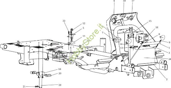 Picture of Parti elettriche TUAREG 92 EVO (K2400AVD V-Twin - EURO5) Cat.2019 Trattorino