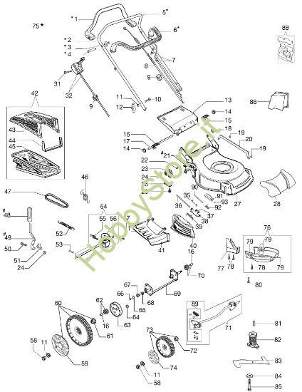 Picture of Esploso LV 48 TK ALLROAD PLUS 4 (K650) Rasaerba