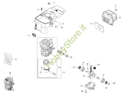 Picture of Motore MTH 400 (Euro 1) Motosega