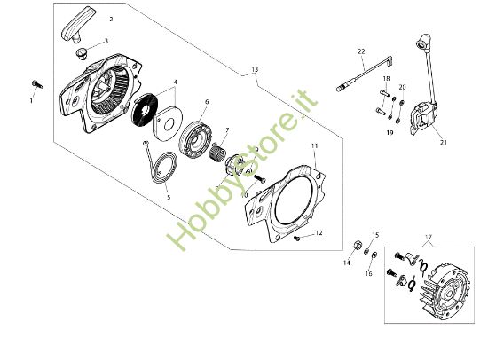 Picture of Avviamento MTH 400 (Euro 1) Motosega