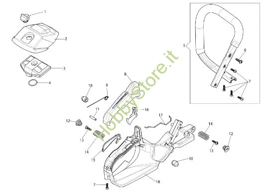 Picture of Impugnatura MTH 4000 (Euro 2) Motosega