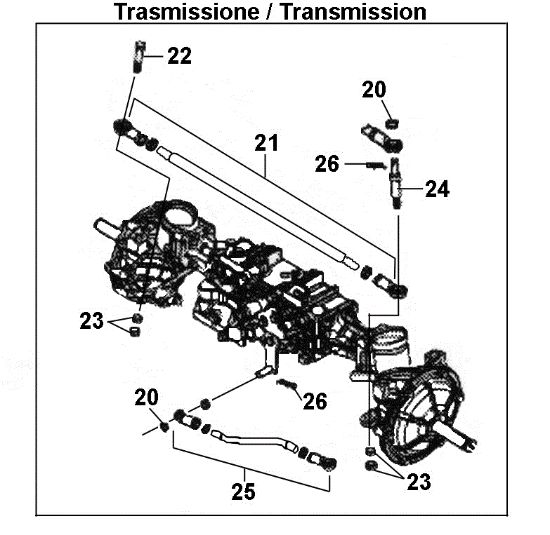 Picture of Trasmissione assale anteriore TUAREG 92 4x4 EVO Cat.2020 Trattorino