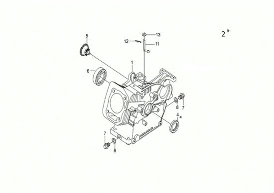 Picture of Basamento MOTORE K800 H (EURO 5) Motore