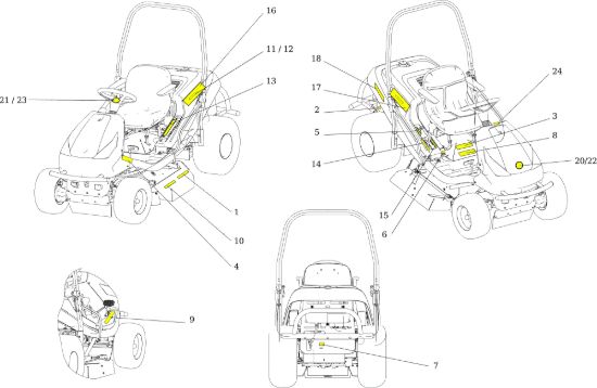 Picture of Etichette TUAREG 92 EVO (K2400AVD V-Twin - EURO5) Cat.2022 Trattorino