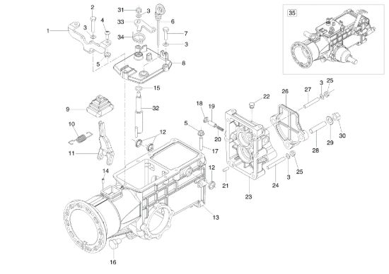 Picture of Scatola cambio 413 S Motocoltivatore