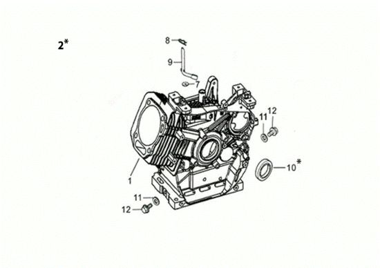 Picture of Basamento MOTORE K1100 H (EURO5) Motore