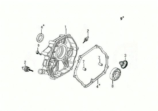 Picture of Coperchio basamento MOTORE K1100 H (EURO5) Motore
