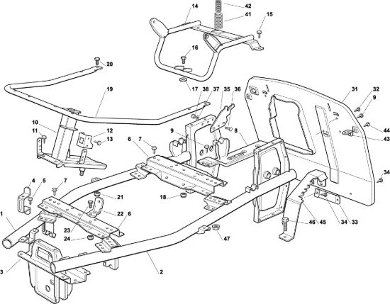 Picture of Telaio EF 63C/6,5M Cat.2001/2002 Trattorino