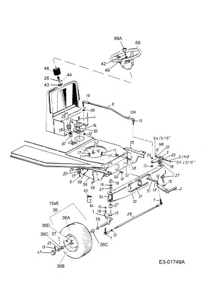 Picture of Assale anteriore FORMULA 96 M Trattorino