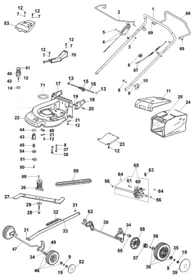 Picture of Esploso completo AR 53 TBXM Rasaerba