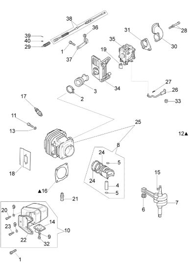 Picture of Gruppo motore TR 1585 R Mototrivella