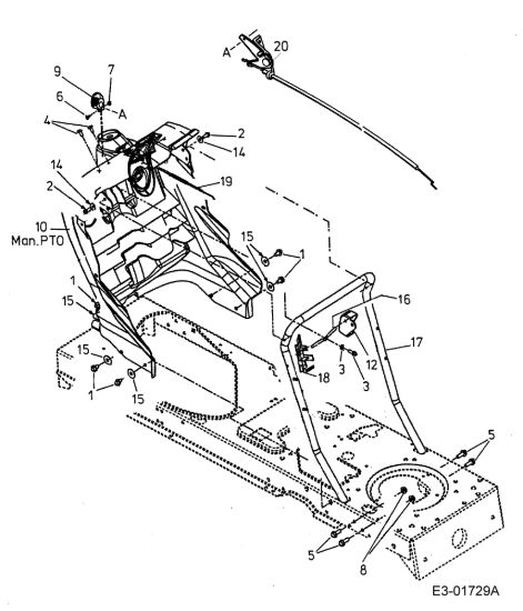 Picture of Cruscotto FORMULA 107 H Trattorino
