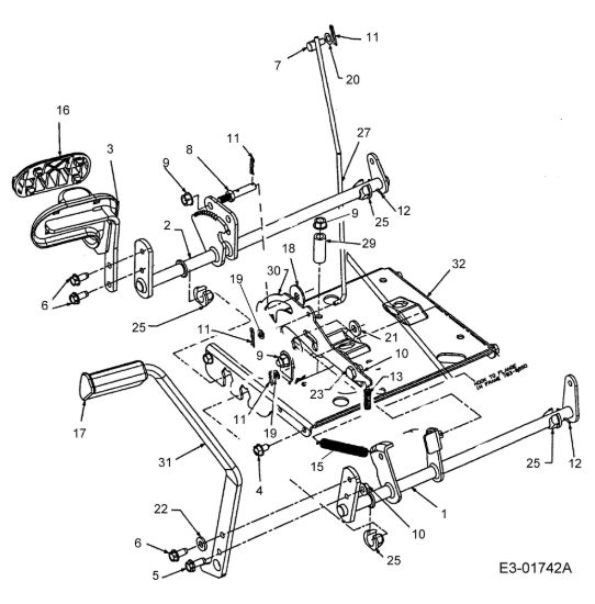 Picture of Gruppo pedali FORMULA 107 H Trattorino