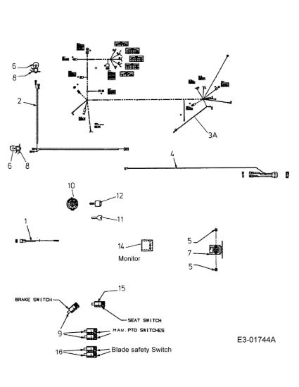 Picture of Schema elettrico FORMULA 107 H Trattorino