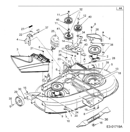 Picture of Piatto di taglio FORMULA 107 H Trattorino