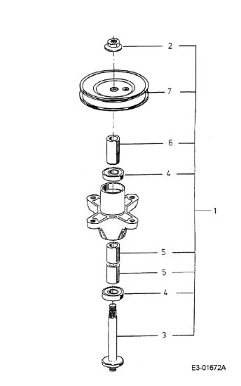 Picture of Albero lama FORMULA 107 H Trattorino