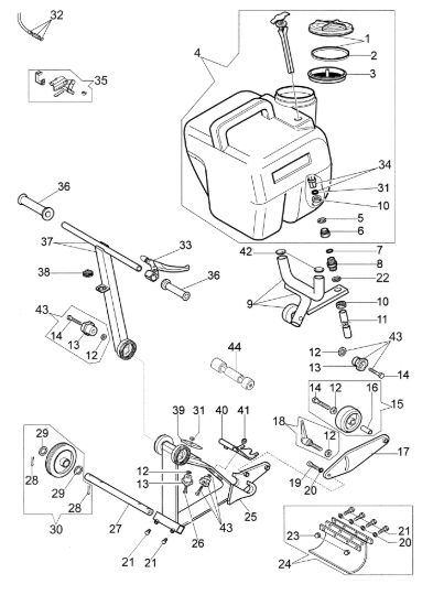 Picture of Esploso TT-C Carrello per troncatore