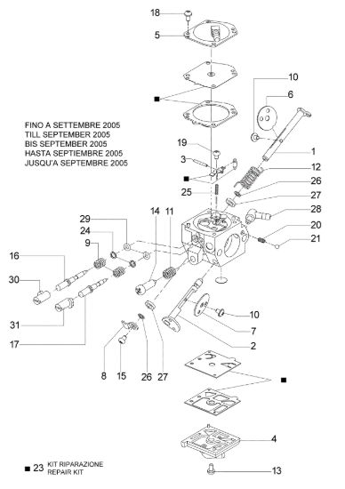 Picture of Carburatore HDA-207C TT 163 Troncatore