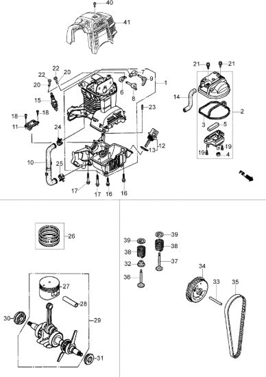 Picture of Motore DS 3600 4T Decespugliatore