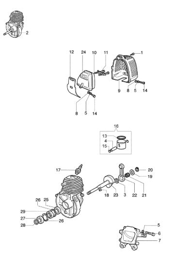 Picture of Motore STARK 25 D Decespugliatore