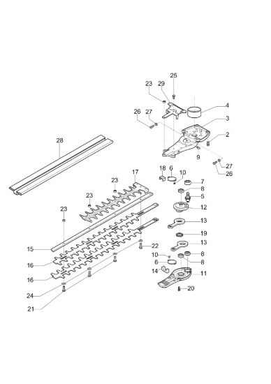 Picture of Gruppo lame TG 2600 XP Tagliasiepi