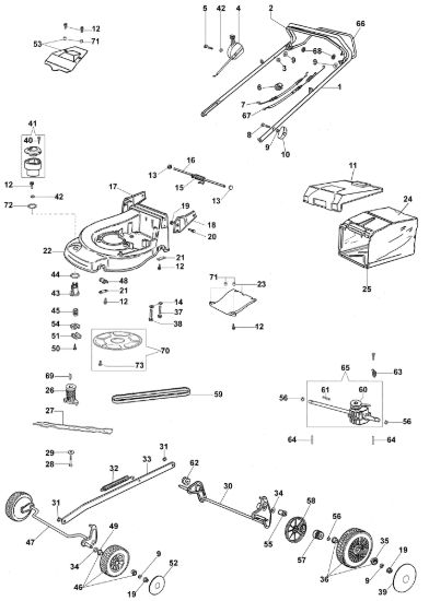 Picture of Esploso AR 48 BS Rasaerba