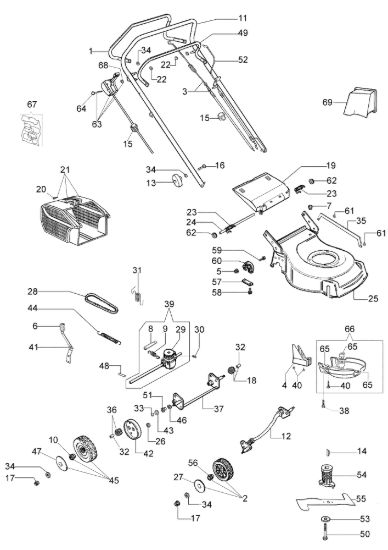 Picture of Esploso LR 48 TK (K50) Rasaerba