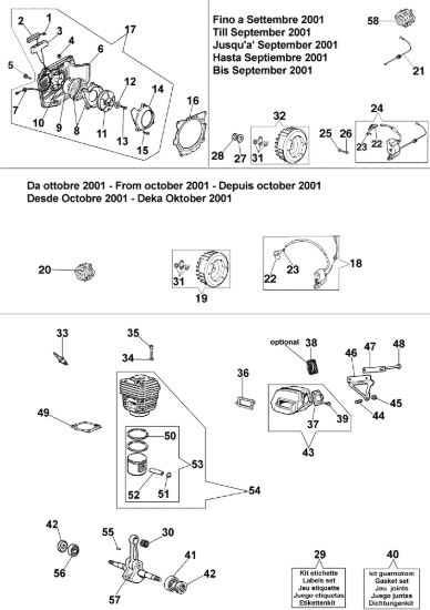 Picture of Avviamento e motore 199 Motosega