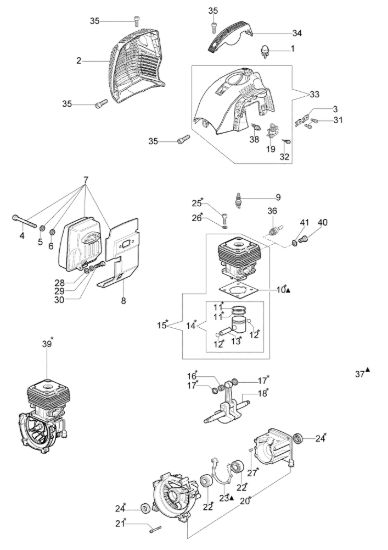 Picture of Motore DS 4200 S (Euro1 / Euro2) Decespugliatore