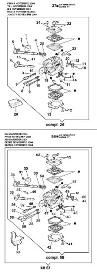 Picture of Carburatore WKJ-62A 181 Motosega