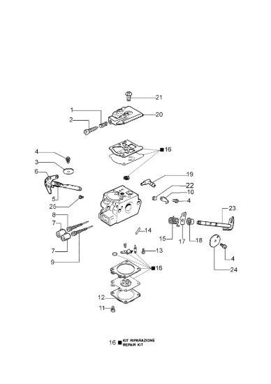 Picture of Carburatore WT-781DR MT 3700 (Euro 2) Motosega